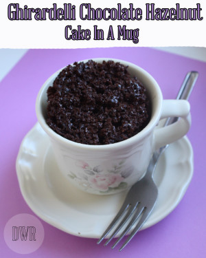 Ghirardelli Chocolate Hazelnut Cake In A Mug