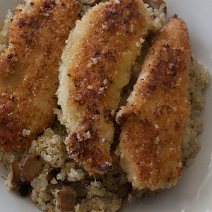 Mushroom and Onion Quinoa