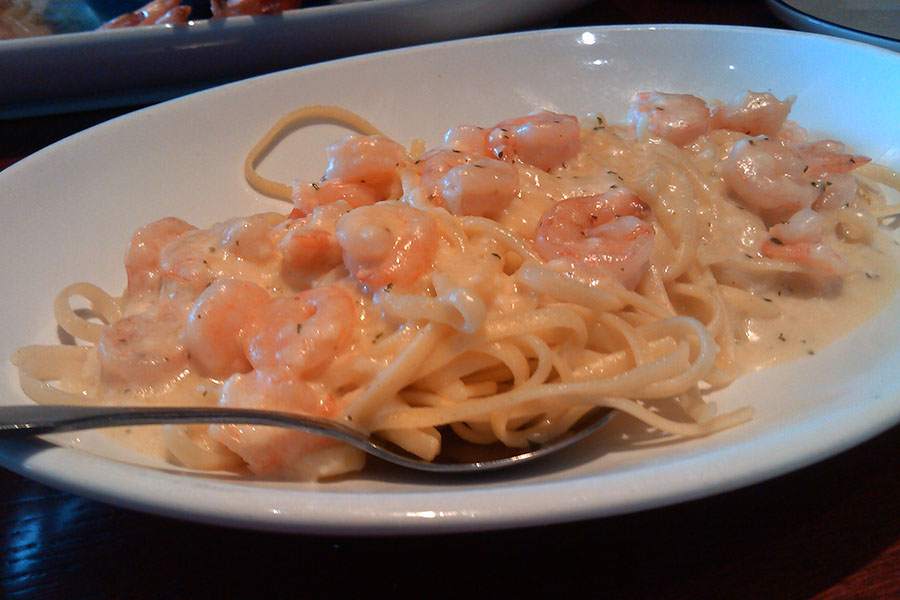 Red Lobster- Shrimp Alfredo