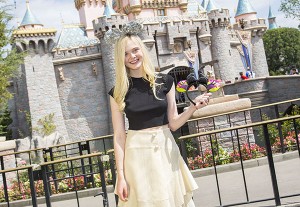 Elle Fanning Visits Disneyland