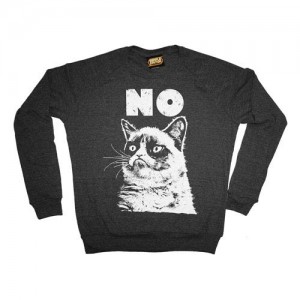 Grumpy Cat No Gray Fleece Sweater