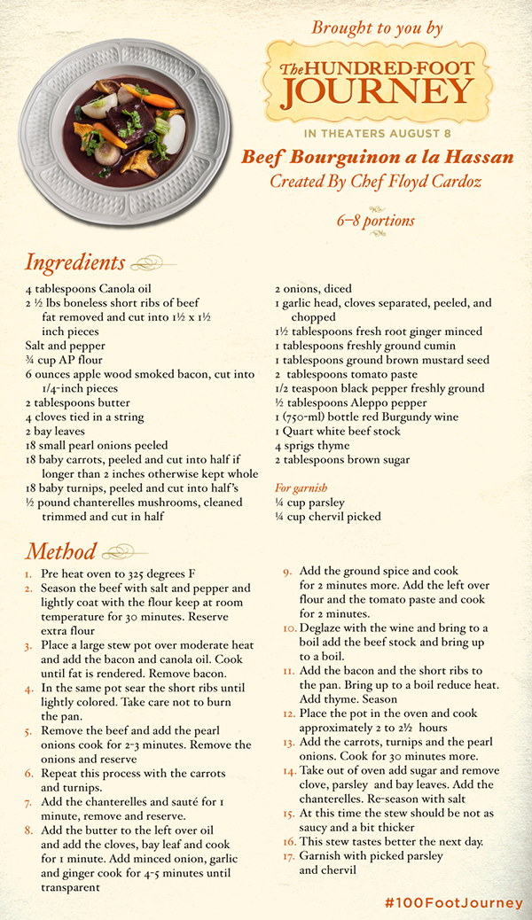 Beef Bourguinon al a Hassan
