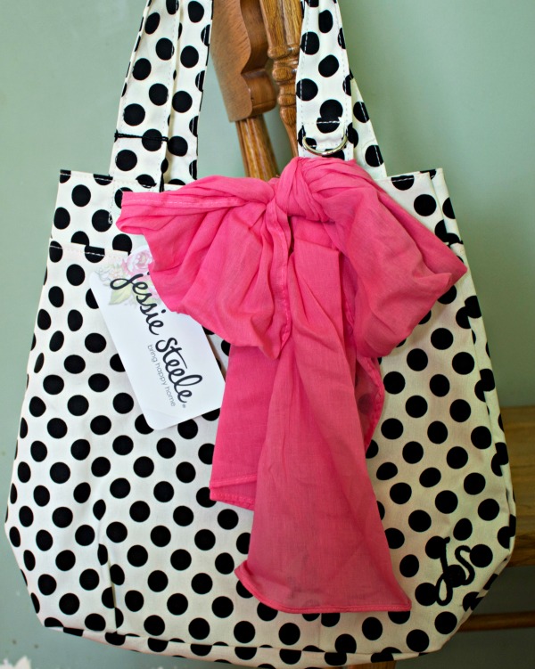 Jessie-Steele-Cream-and-Black-Polka-Dot-Tote